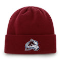 Colorado Avalanche NHL 47 Brand Men Burgundy Raised Cuff Knit Beanie product image 1, provided for visual reference and
