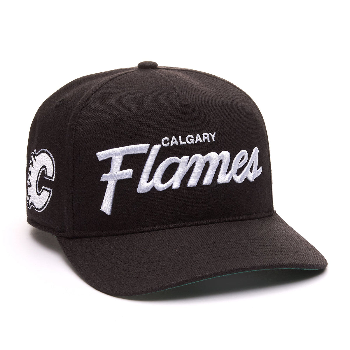 Calgary Flames NHL 47 Brand Men Black Attitude Hitch Snapback Hat product image 1, provided for visual reference and product