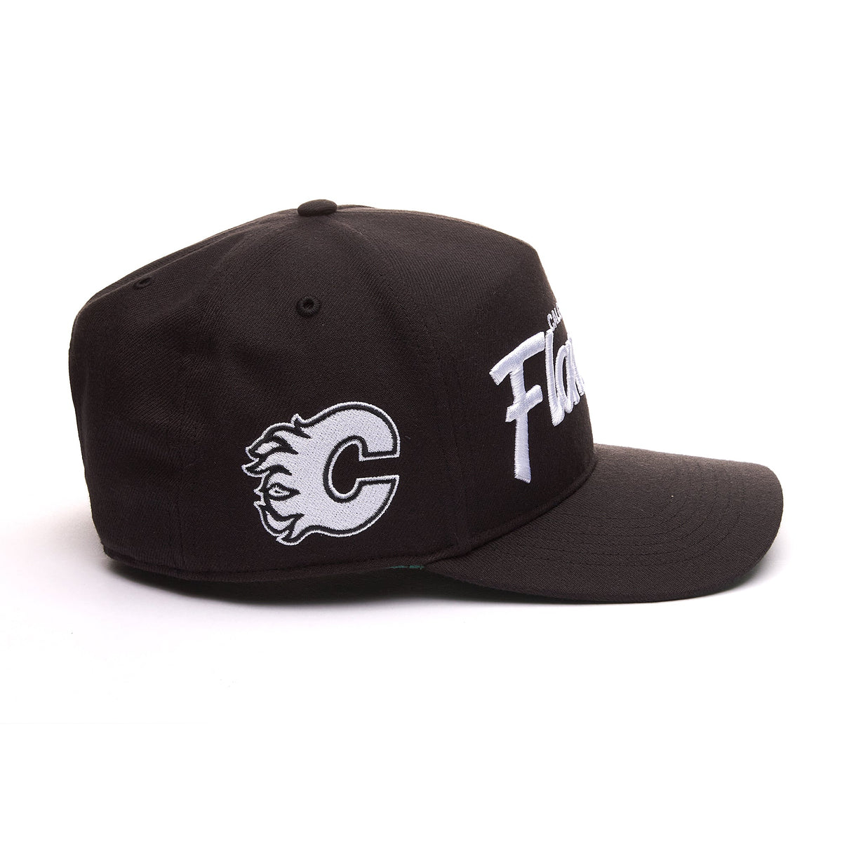Calgary Flames NHL 47 Brand Men Black Attitude Hitch Snapback Hat product image 4, provided for visual reference and product