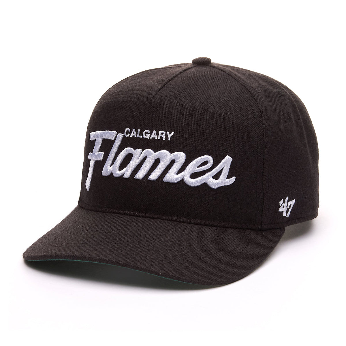 Calgary Flames NHL 47 Brand Men Black Attitude Hitch Snapback Hat product image 3, provided for visual reference and product