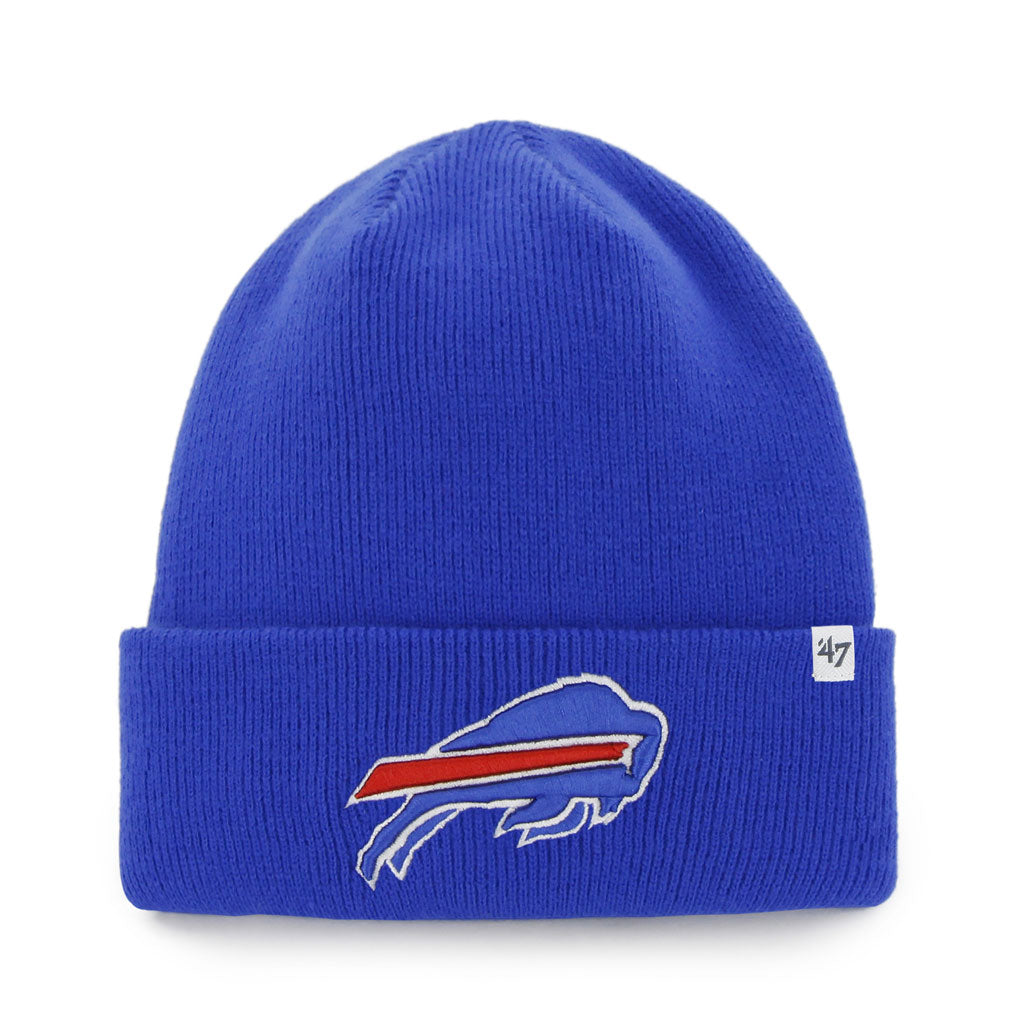 Buffalo Bills NFL 47 Brand Men Royal Raised Cuff Knit Hat product image 1, provided for visual reference and product detail