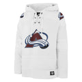 Colorado Avalanche NHL 47 Brand Men White Out Heavyweight Lacer Hoodie product image 1, provided for visual reference and