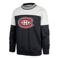 Montreal Canadiens NHL 47 Brand Men Grey Satin Lock Bryson Crew Sweater product image 1, provided for visual reference and