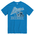 Detroit Lions NFL 47 Brand Men Light Blue Fly By T-Shirt product image 1, provided for visual reference and product detail