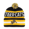 Hamilton Tiger-Cats CFL 47 Brand Men Black/Yellow Bering Cuff Pom Knit product image 1, provided for visual reference and