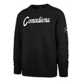 Montreal Canadiens NHL 47 Brand Men Black Fleece Attitude Crew Sweater product image 1, provided for visual reference and
