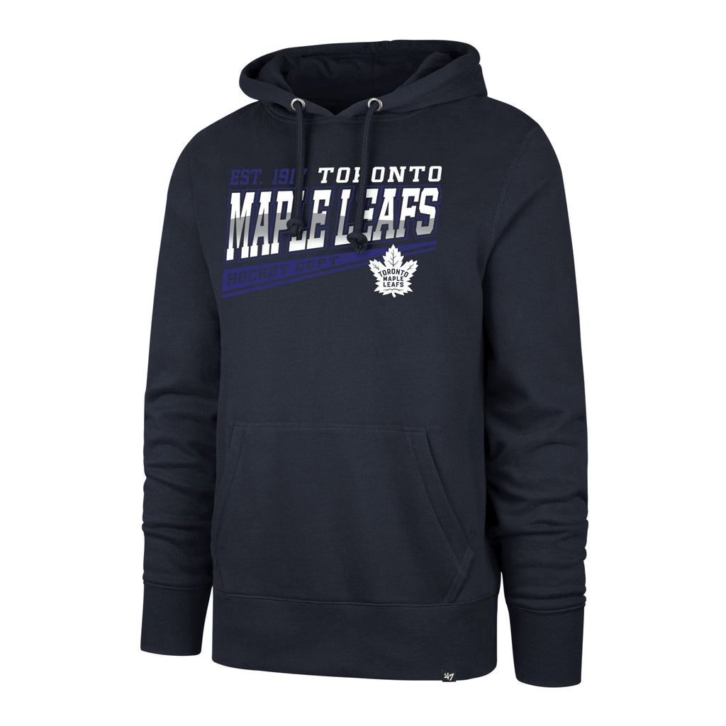 Toronto Maple Leafs NHL 47 Brand Men Navy Five Hole Headline Pullover Hoodie product image 1, provided for visual reference
