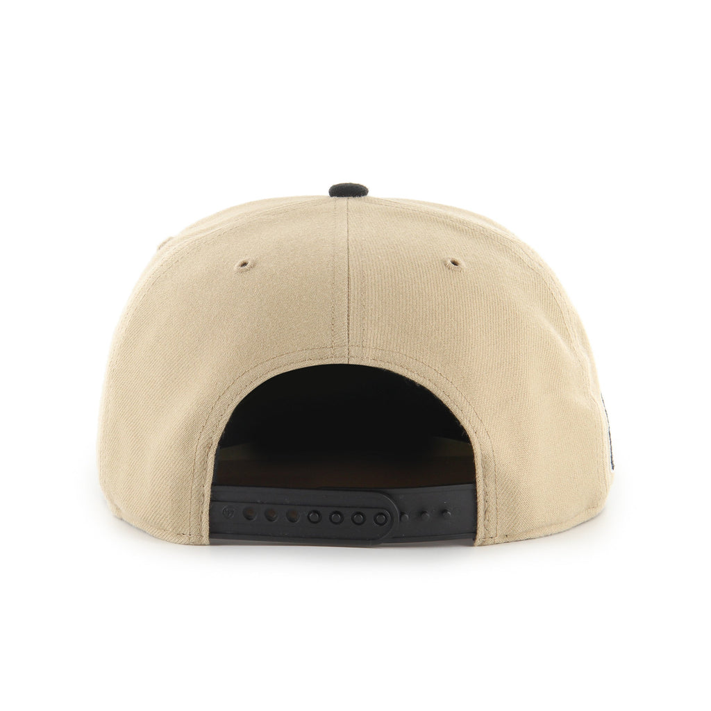Toronto Maple Leafs NHL 47 Brand Men Black Sand Captain Snapback product image 3, provided for visual reference and product