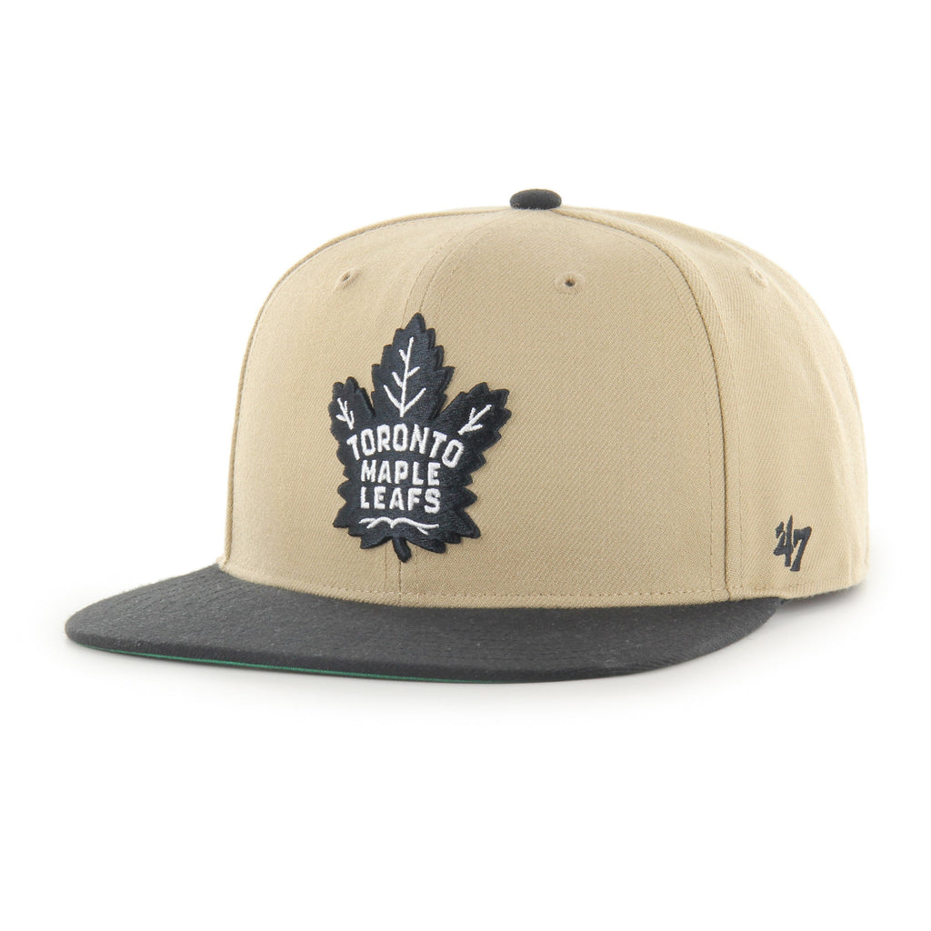 Toronto Maple Leafs NHL 47 Brand Men Black Sand Captain Snapback product image 2, provided for visual reference and product