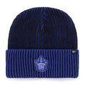 Toronto Maple Leafs NHL 47 Brand Men Navy/Black Cold Snap Cuff Knit Hat product image 1, provided for visual reference and