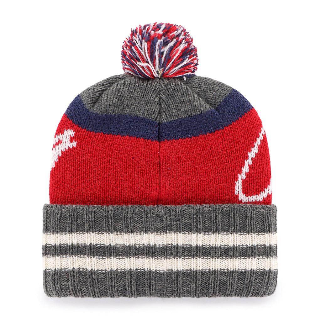 Montreal Canadiens NHL 47 Brand Men Grey Hyperbolic Cuff Pom Knit product image 2, provided for visual reference and product