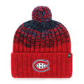 Montreal Canadiens NHL 47 Brand Men Red/Navy Cascade Cuff Pom Knit product image 1, provided for visual reference and