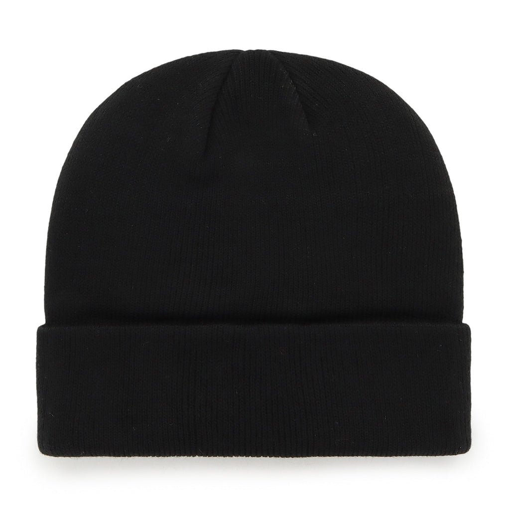 Vancouver Canucks NHL 47 Brand Men Black Attitude Raised Cuff Knit Beanie product image 2, provided for visual reference and