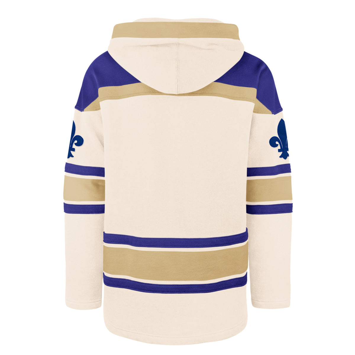 Quebec Nordiques NHL 47 Brand Men Cream Nilley Superior Lacer Hoodie product image 2, provided for visual reference and