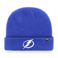 Tampa Bay Lightning NHL 47 Brand Men Royal Raised Cuff Knit Beanie product image 1, provided for visual reference and