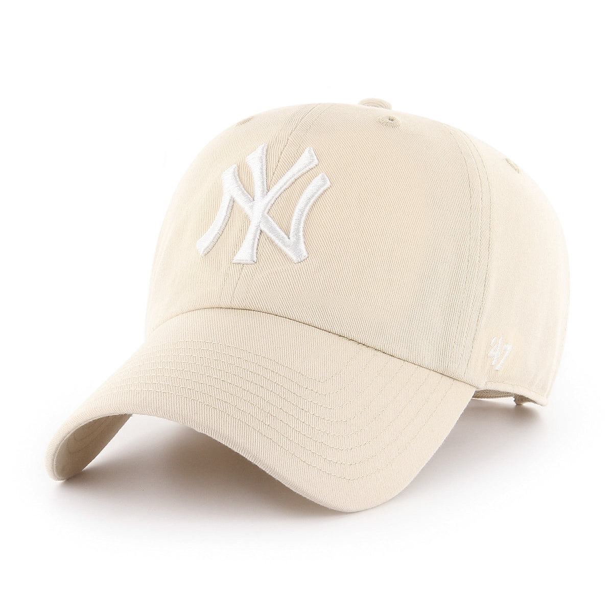 New York Yankees MLB 47 Brand Men Natural Clean Up Adjustable Hat product image 1, provided for visual reference and product