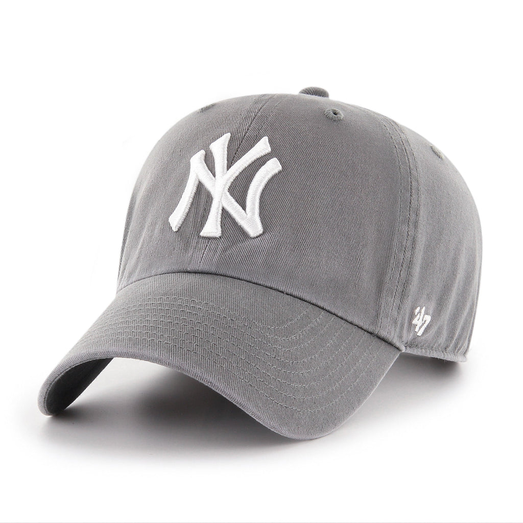 New York Yankees MLB 47 Brand Men Dark Grey Clean Up Adjustable Hat product image 1, provided for visual reference and