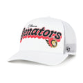 Ottawa Senators NHL 47 Brand Men White Vibes Trucker Snapback product image 1, provided for visual reference and product