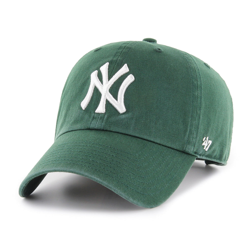 New York Yankees MLB 47 Brand Men Dark Green Clean Up Adjustable Hat product image 1, provided for visual reference and