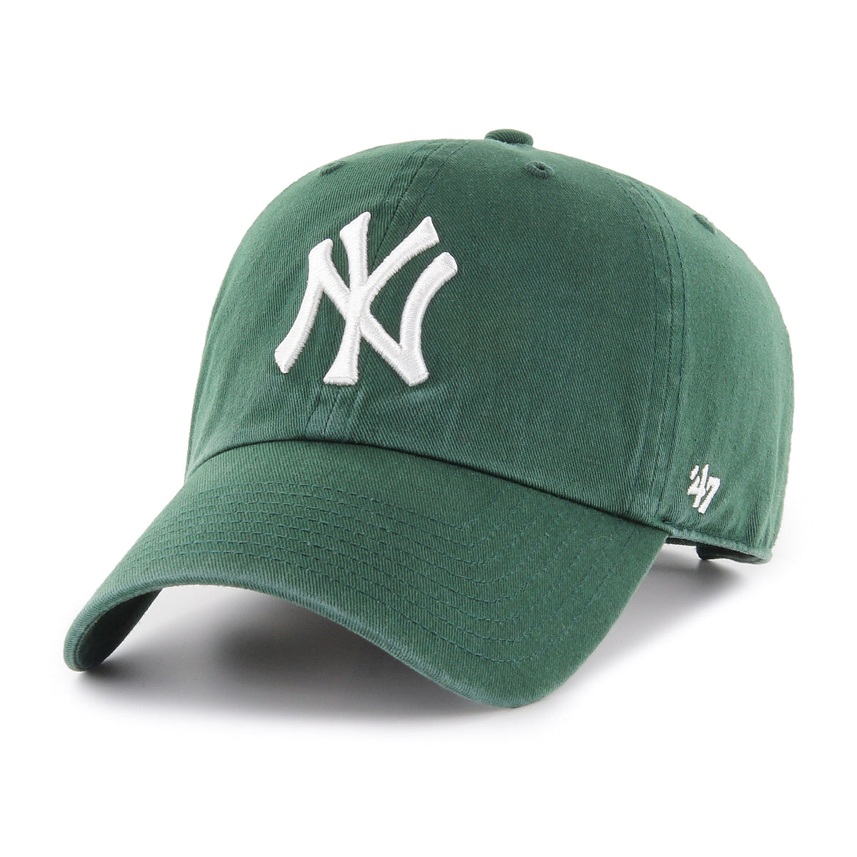 New York Yankees MLB 47 Brand Men Dark Green Clean Up Adjustable Hat product image 1, provided for visual reference and