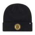 Boston Bruins NHL 47 Brand Men Black Raised Cuff Knit Beanie product image 1, provided for visual reference and product