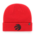 Toronto Raptors NBA 47 Brand Men Red Raised Cuff Knit Beanie product image 1, provided for visual reference and product
