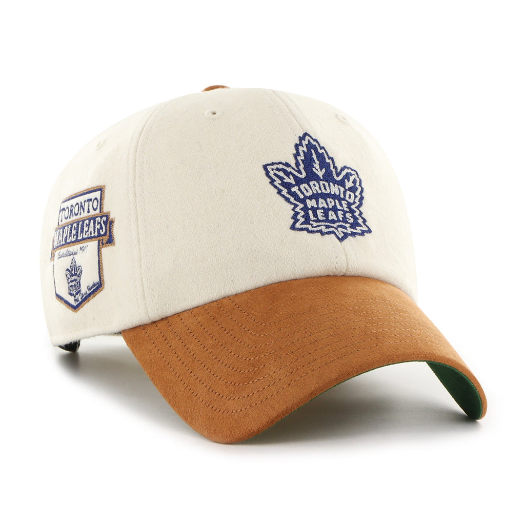 Toronto Maple Leafs NHL 47 Brand Men Beige Rafter Clean Up Adjustable Hat product image 1, provided for visual reference and