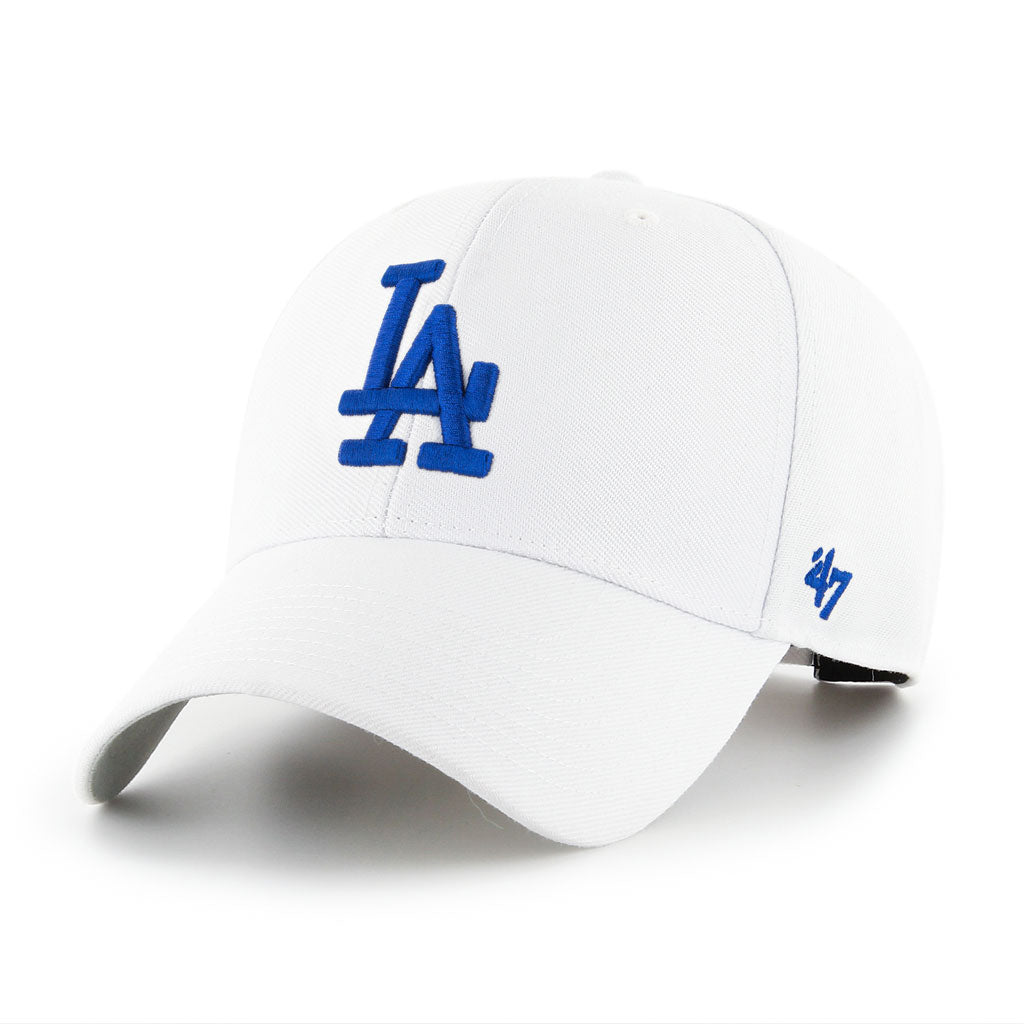 Los Angeles Dodgers MLB 47 Brand Men White MVP Adjustable Hat product image 1, provided for visual reference and product