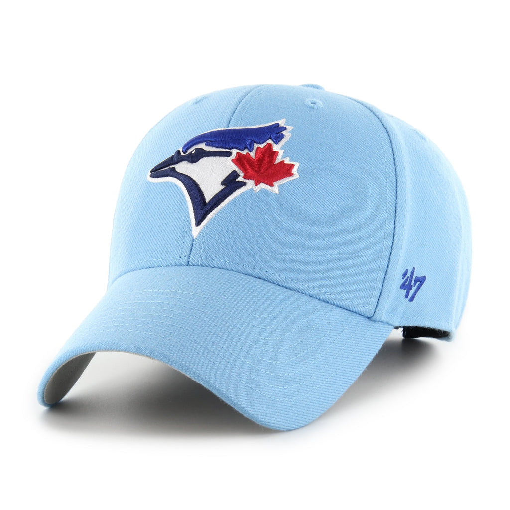 Toronto Blue Jays MLB 47 Brand Men Columbia Blue MVP Adjustable Hat product image 1, provided for visual reference and