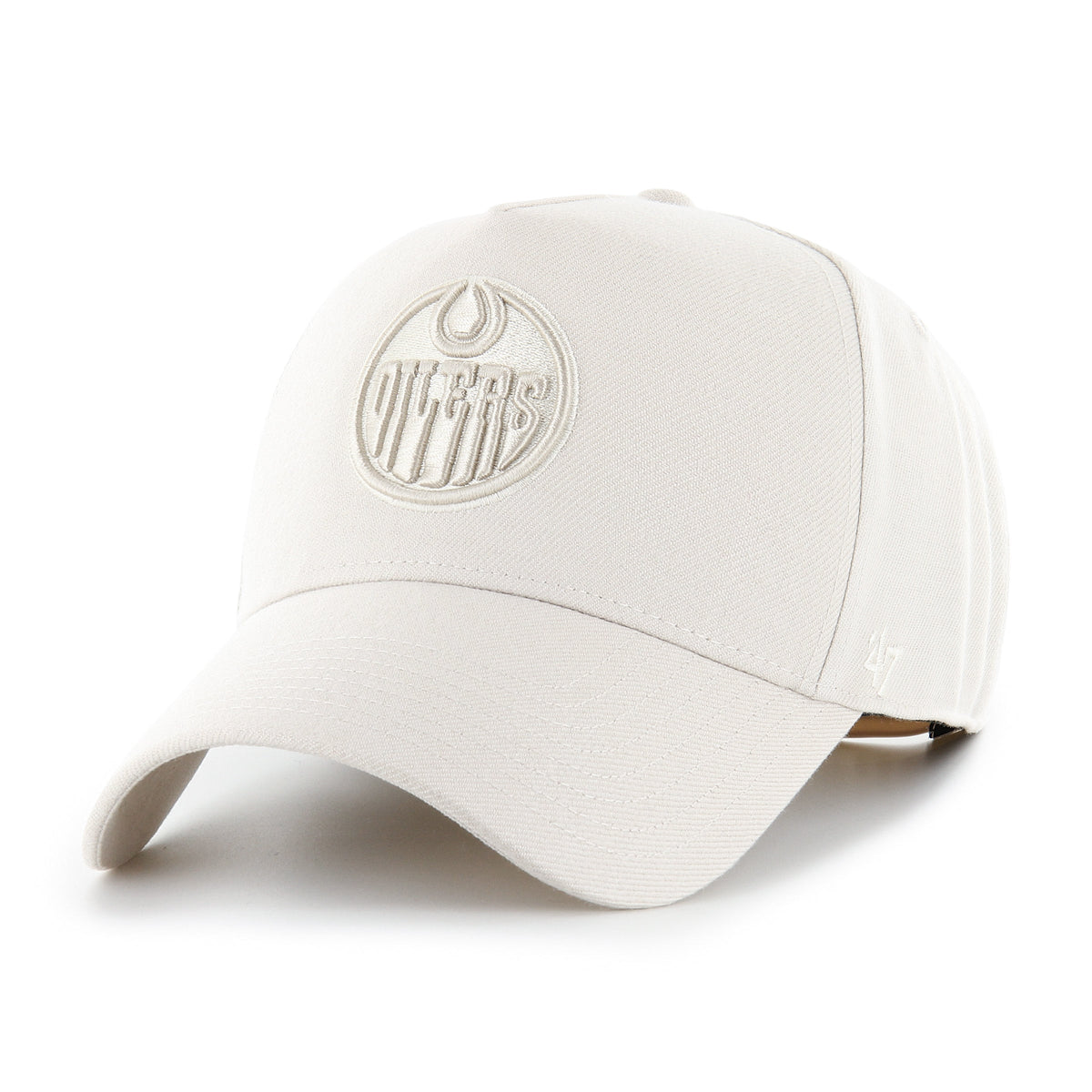 Edmonton Oilers NHL 47 Brand Men Off-white MVP Ghost Ballpark Snapback product image 1, provided for visual reference and