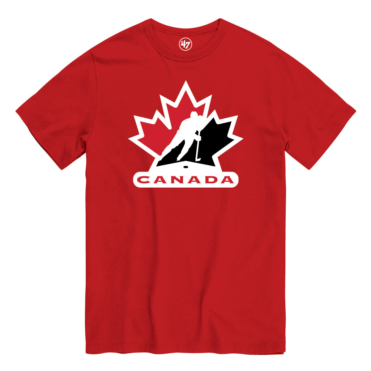 Hockey Canada Hockey IIHF 47 Brand Men Red Imprint Fan T-Shirt product image 1, provided for visual reference and product