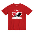 Hockey Canada IIHF 47 Brand Youth Red Fan T-Shirt product image 1, provided for visual reference and product detail review