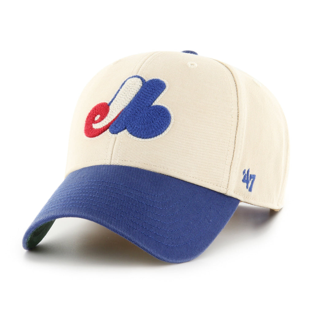 Montreal Expos MLB 47 Brand Men Beige MVP Cooperstown Fairfield Snapback product image 4, provided for visual reference and
