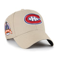 Montreal Canadiens NHL 47 Brand Men Khaki MVP Sure Shot Snapback product image 1, provided for visual reference and product