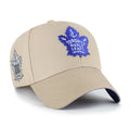 Toronto Maple Leafs NHL 47 Brand Men Khaki MVP Sure Shot Snapback product image 1, provided for visual reference and product