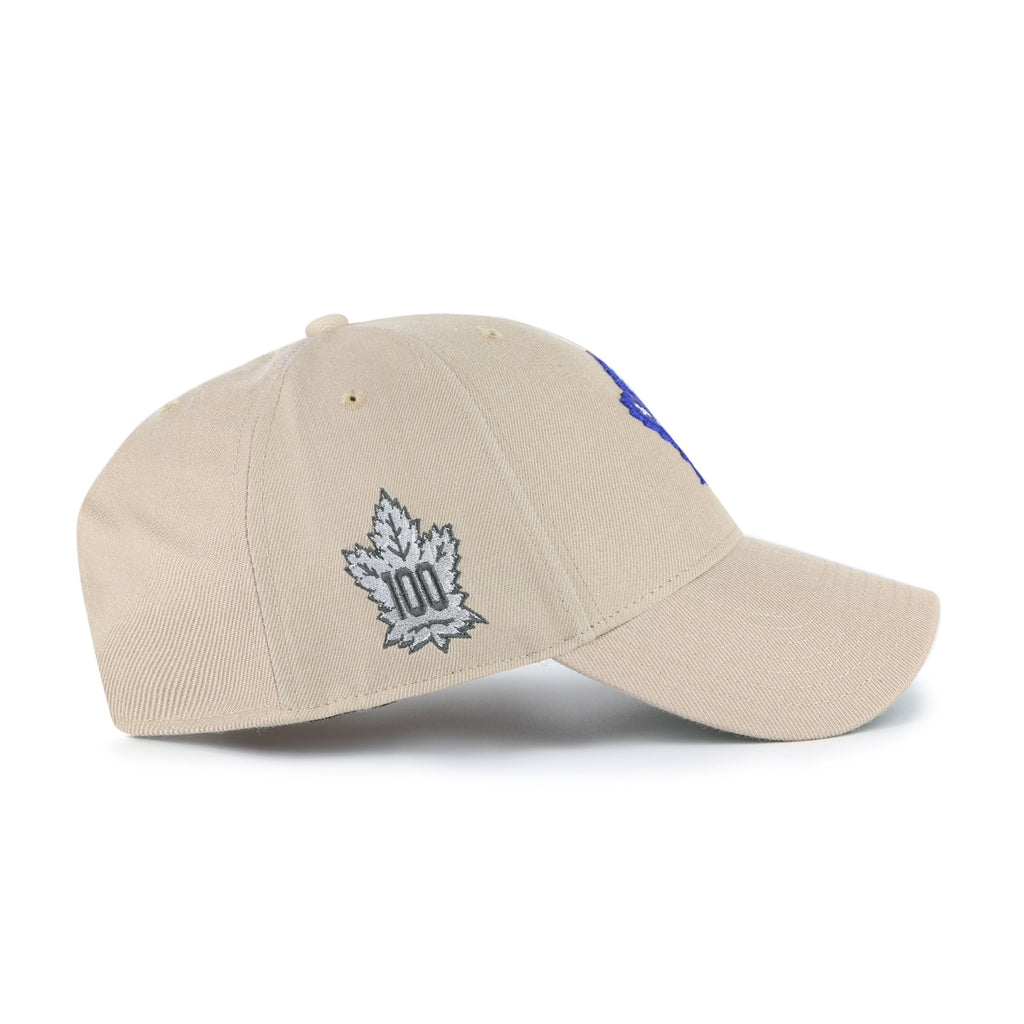 Toronto Maple Leafs NHL 47 Brand Men Khaki MVP Sure Shot Snapback product image 4, provided for visual reference and product
