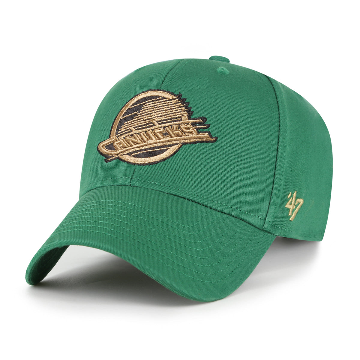 Vancouver Canucks NHL 47 Brand Men Lucky Green Legend MVP Adjustable Hat product image 1, provided for visual reference and