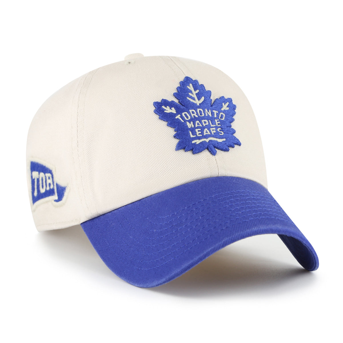 Toronto Maple Leafs NHL 47 Brand Men Beige Clean Up Grand Stand Adjustable Hat product image 1, provided for visual