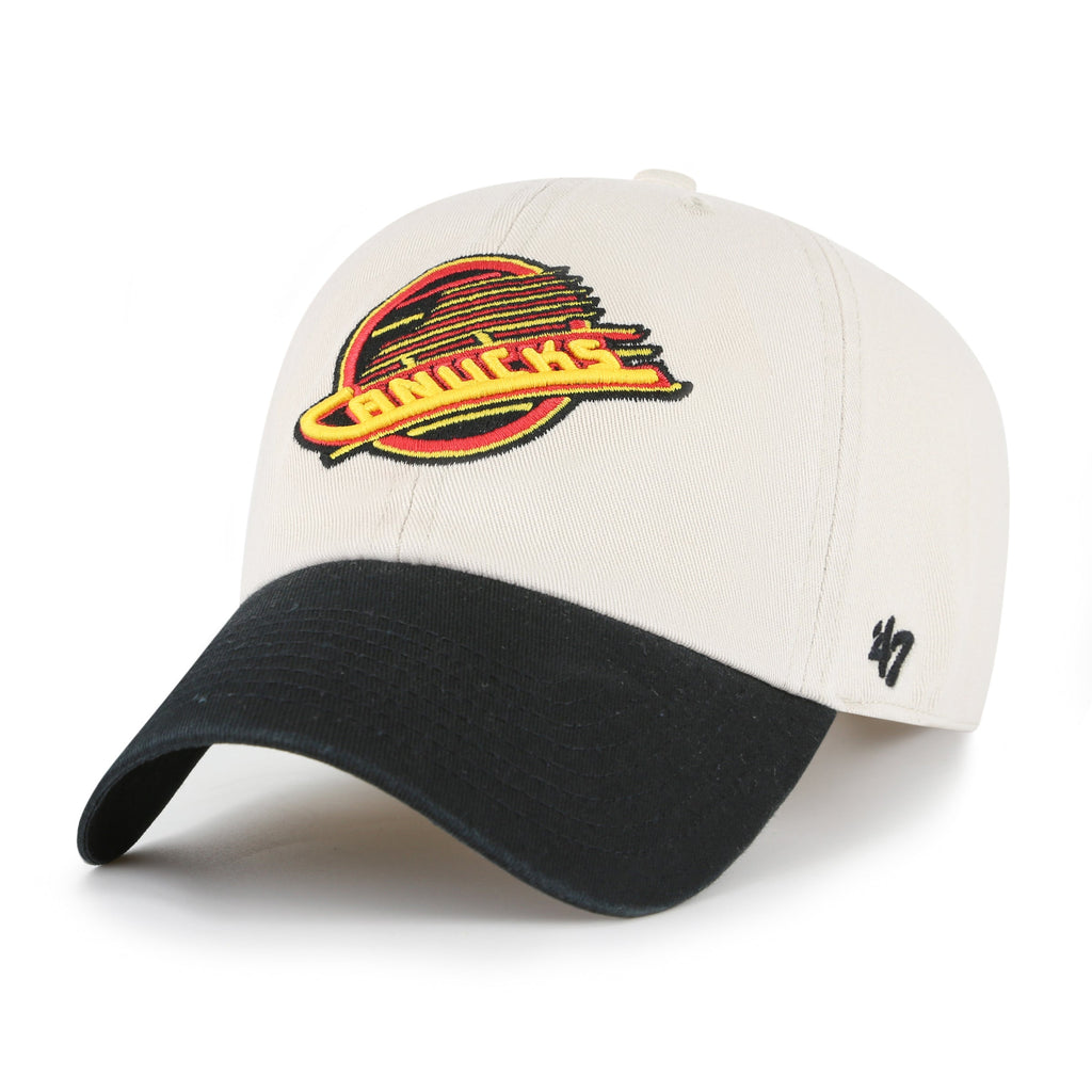 Vancouver Canucks NHL 47 Brand Men Beige Clean Up Grand Stand Adjustable Hat product image 4, provided for visual reference