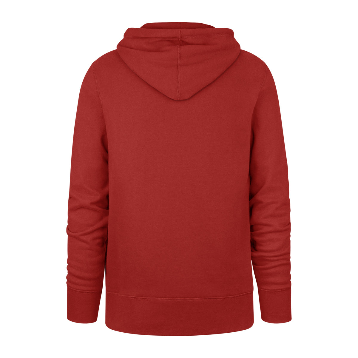 Wisconsin Badgers NCAA 47 Brand Men Red Imprint Distressed Headline Pullover Hoodie product image 2, provided for visual
