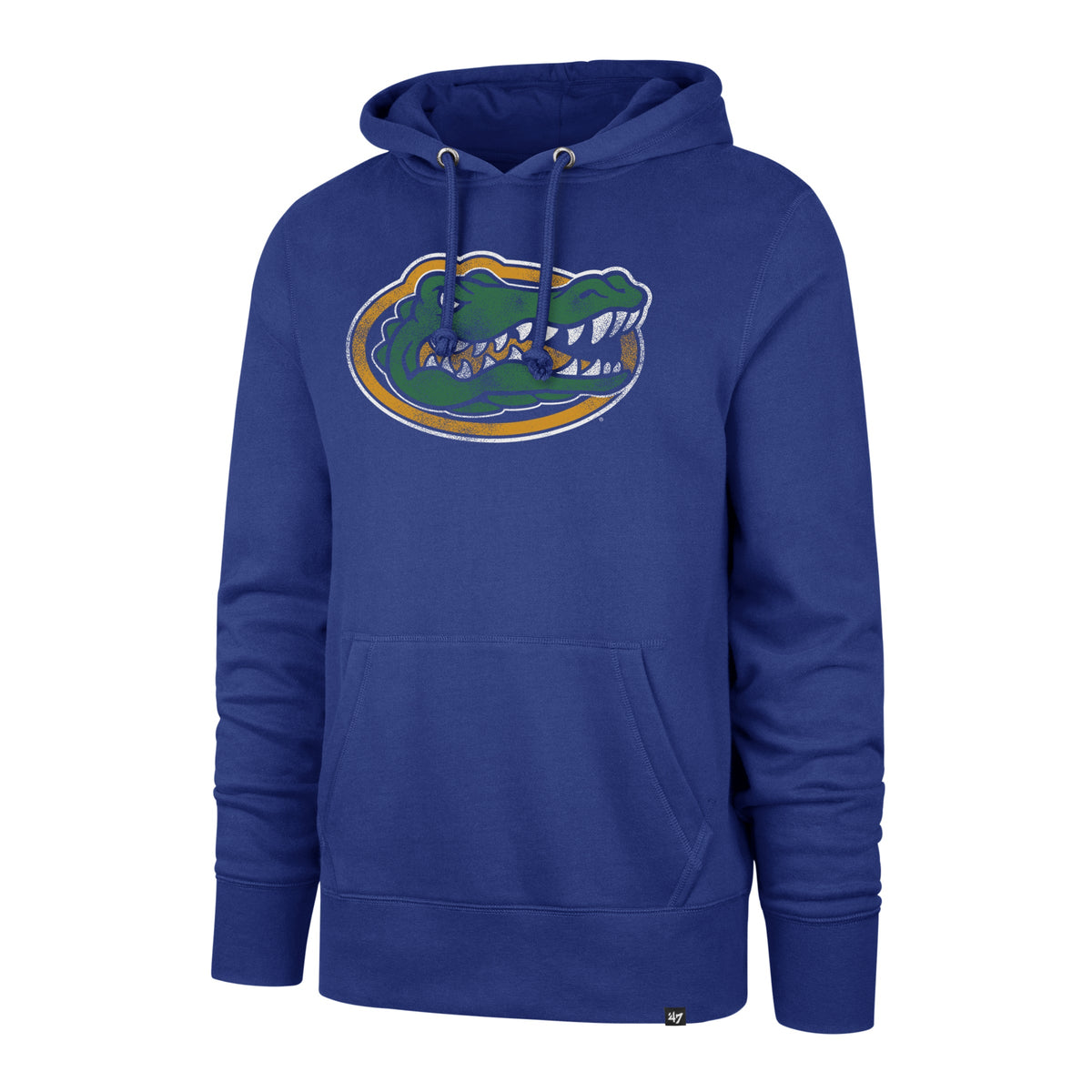 Florida Gators NCAA 47 Brand Men Royal Imprint Distressed Headline Pullover Hoodie product image 1, provided for visual