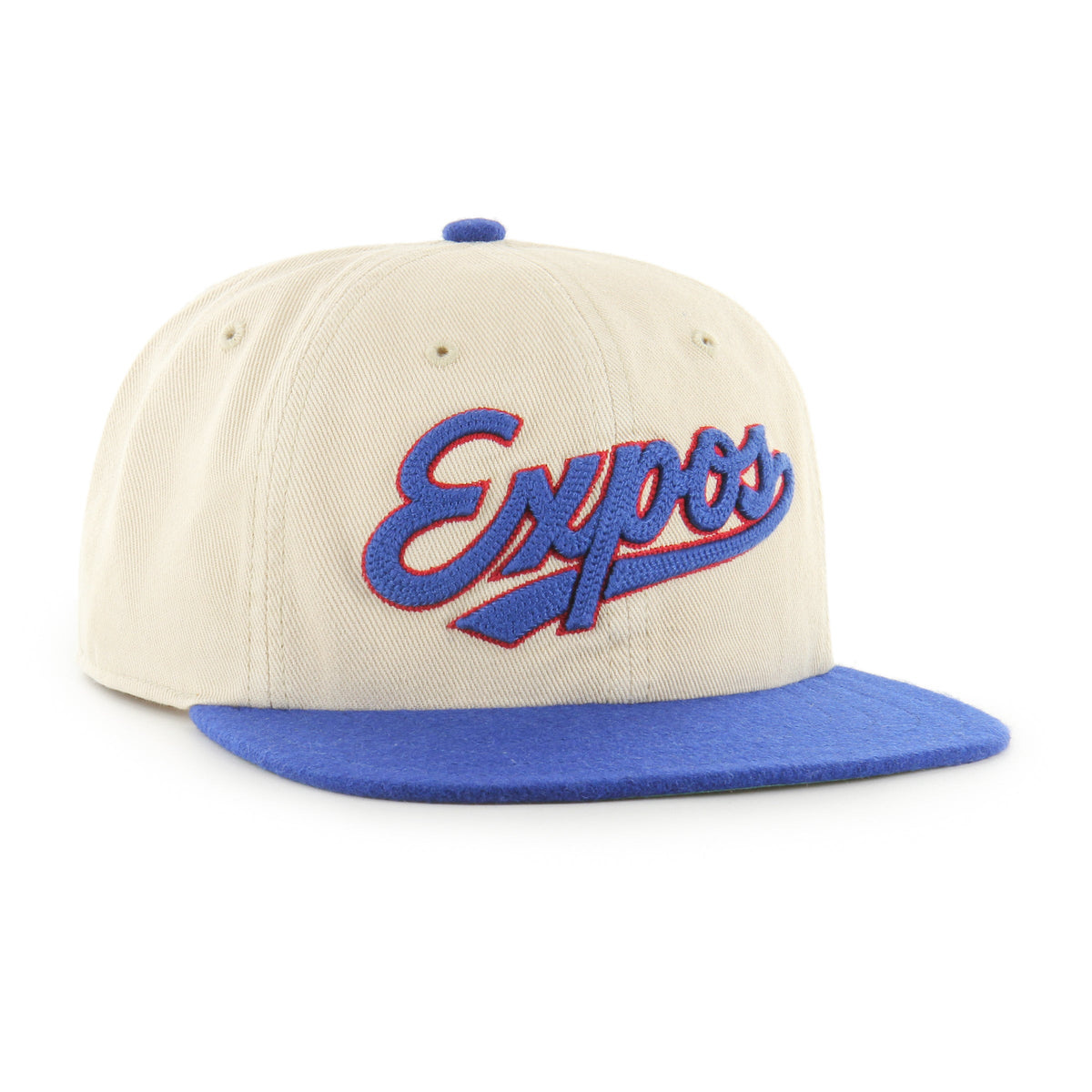 Montreal Expos MLB 47 Brand Men Beige Captain RL Fieldstone Snapback product image 4, provided for visual reference and