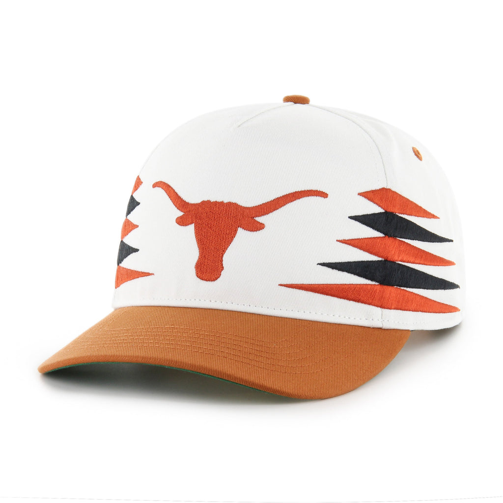 Texas Longhorns NCAA 47 Brand Men White Diamond Hitch Snapback Hat product image 5, provided for visual reference and