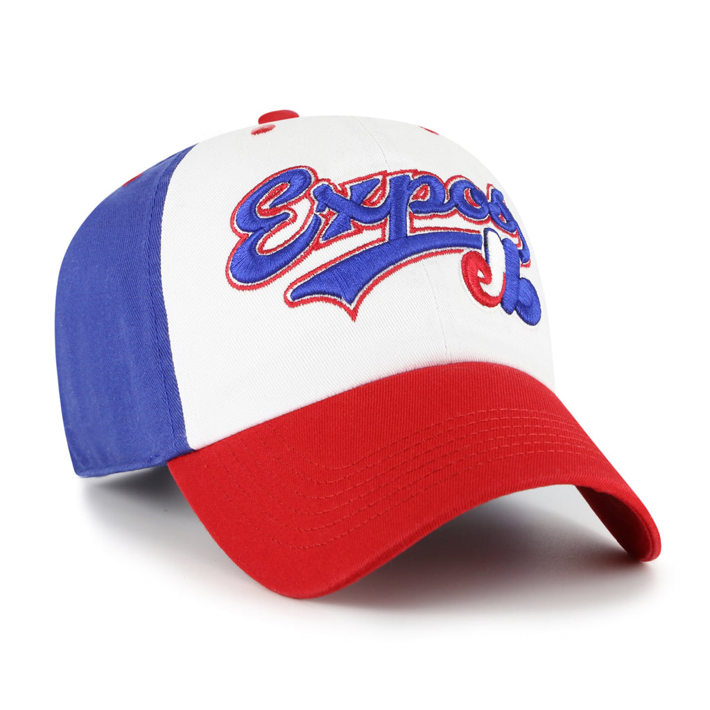Montreal Expos MLB 47 Brand Youth Tricolor Scooter Clean Up Adjustable Hat product image 2, provided for visual reference