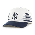 New York Yankees MLB 47 Brand Men White Diamond Hitch Snapback Hat product image 1, provided for visual reference and