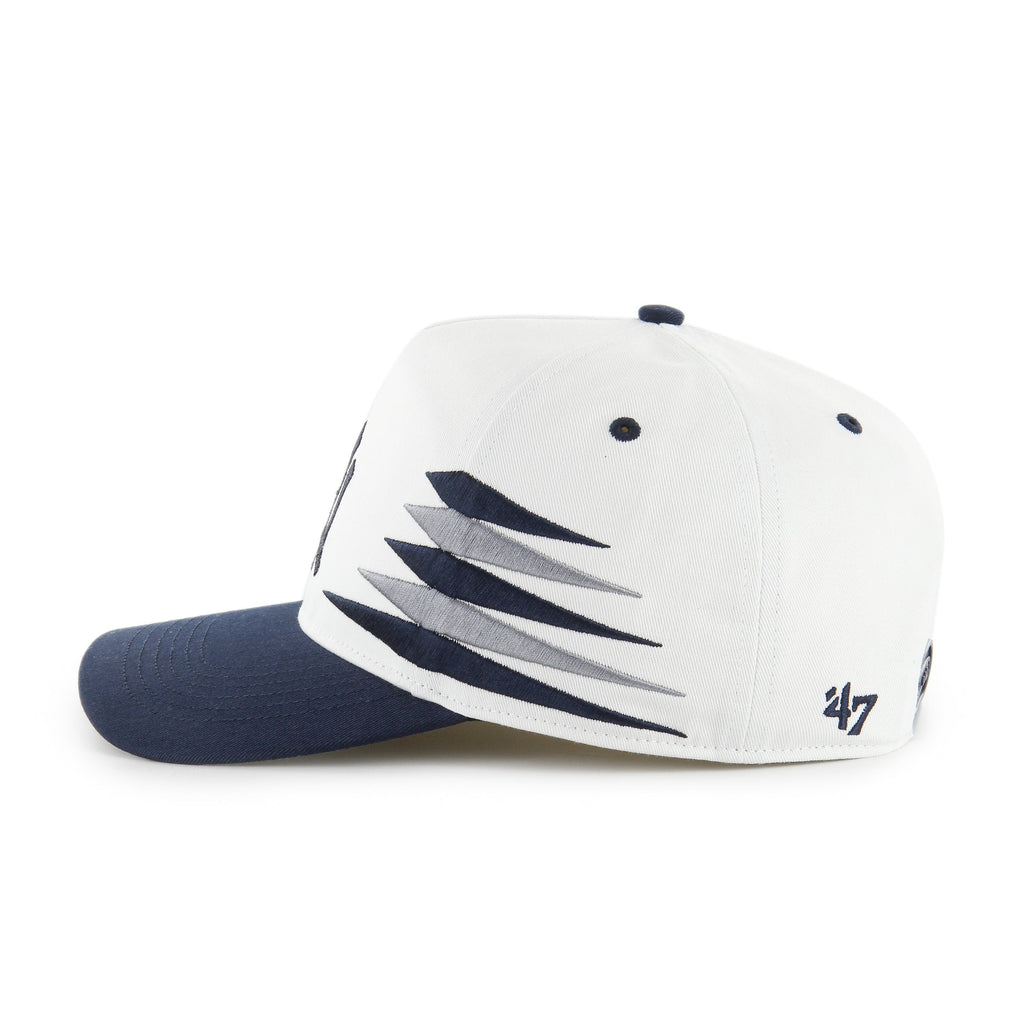 New York Yankees MLB 47 Brand Men White Diamond Hitch Snapback Hat product image 5, provided for visual reference and