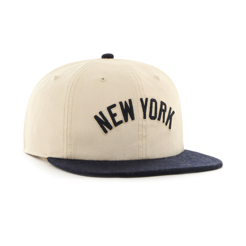 New York Yankees MLB 47 Brand Men Beige Captain RL Fieldstone Snapback product image 4, provided for visual reference and