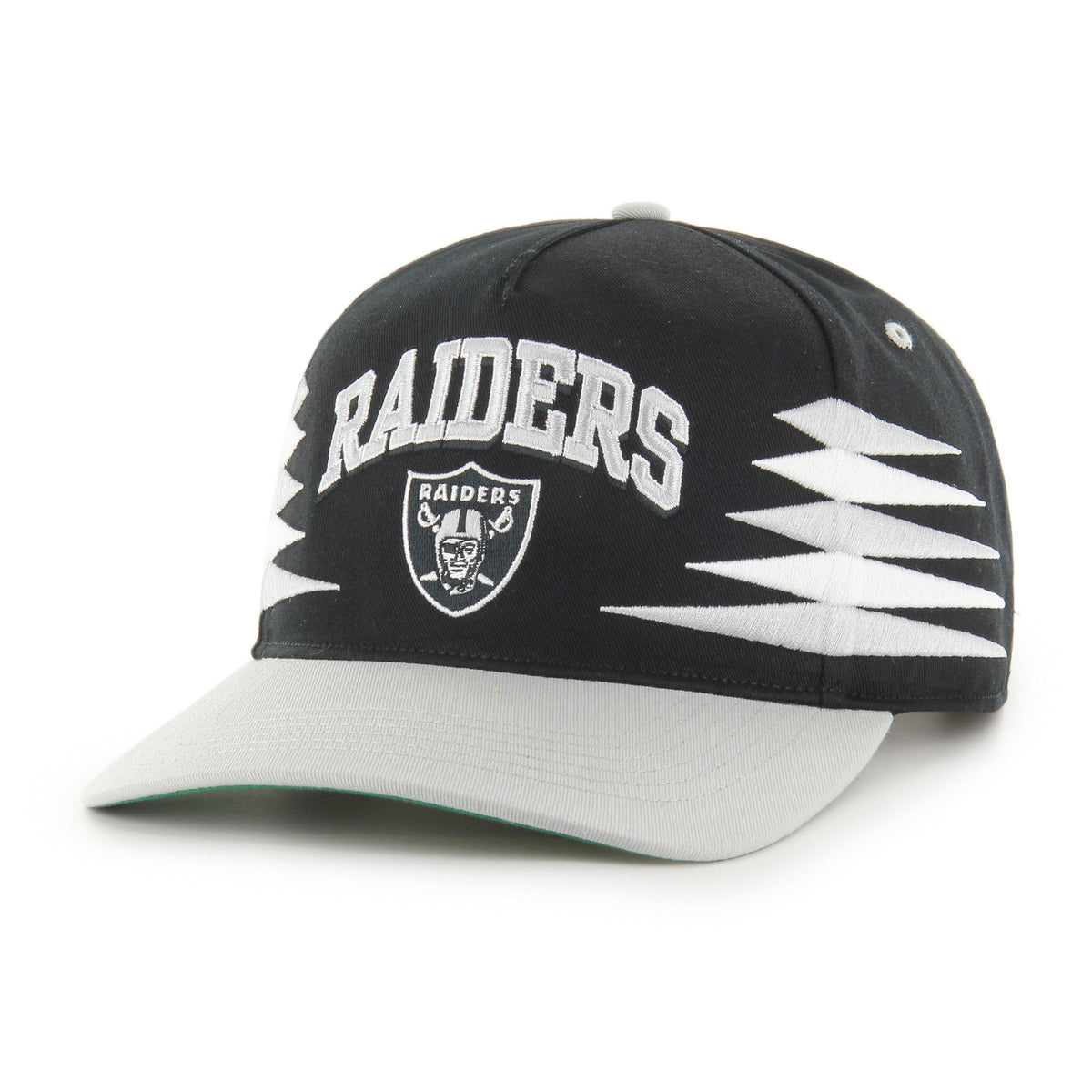 Las Vegas Raiders NFL 47 Brand Men Black Diamond Hitch Snapback Hat product image 1, provided for visual reference and