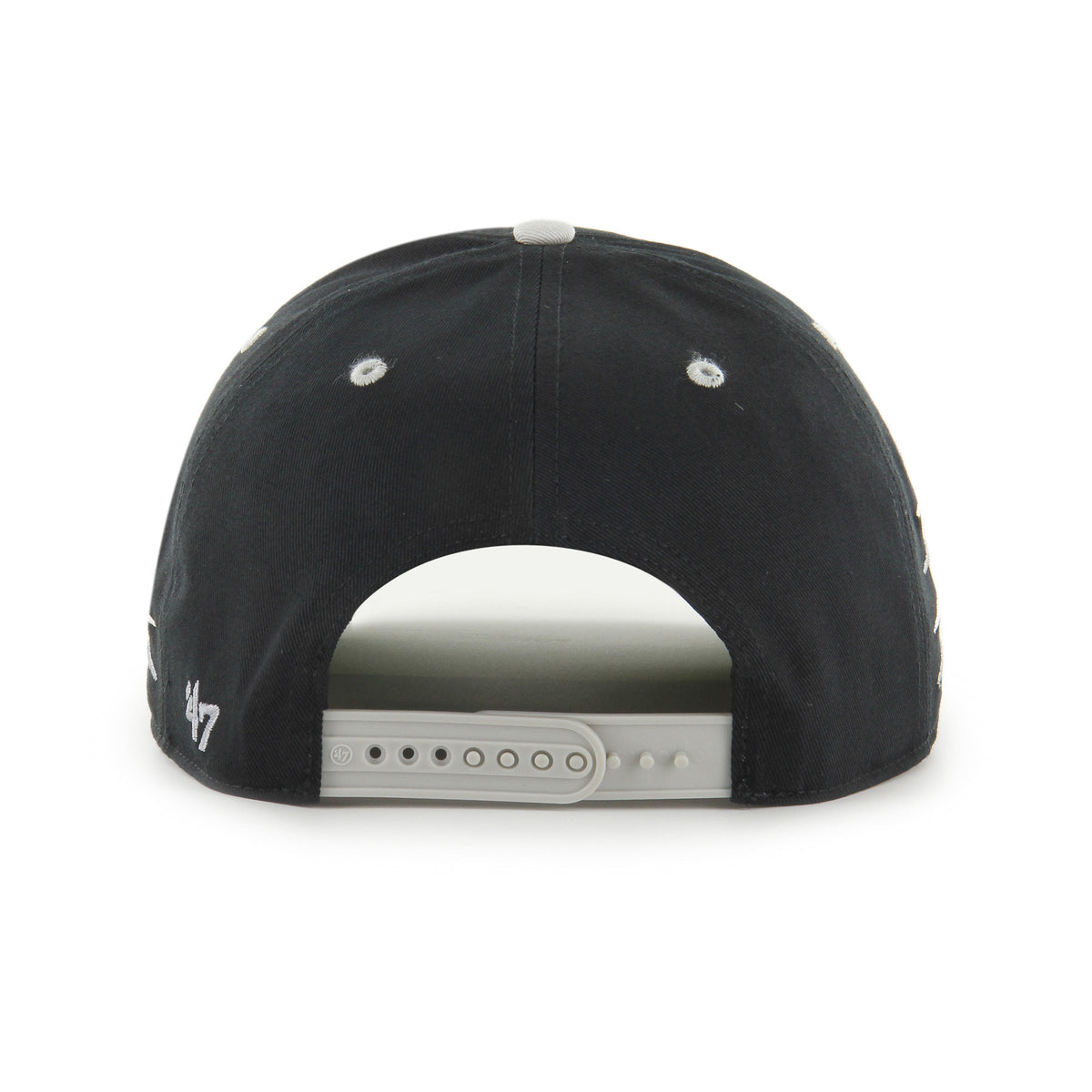 Las Vegas Raiders NFL 47 Brand Men Black Diamond Hitch Snapback Hat product image 2, provided for visual reference and