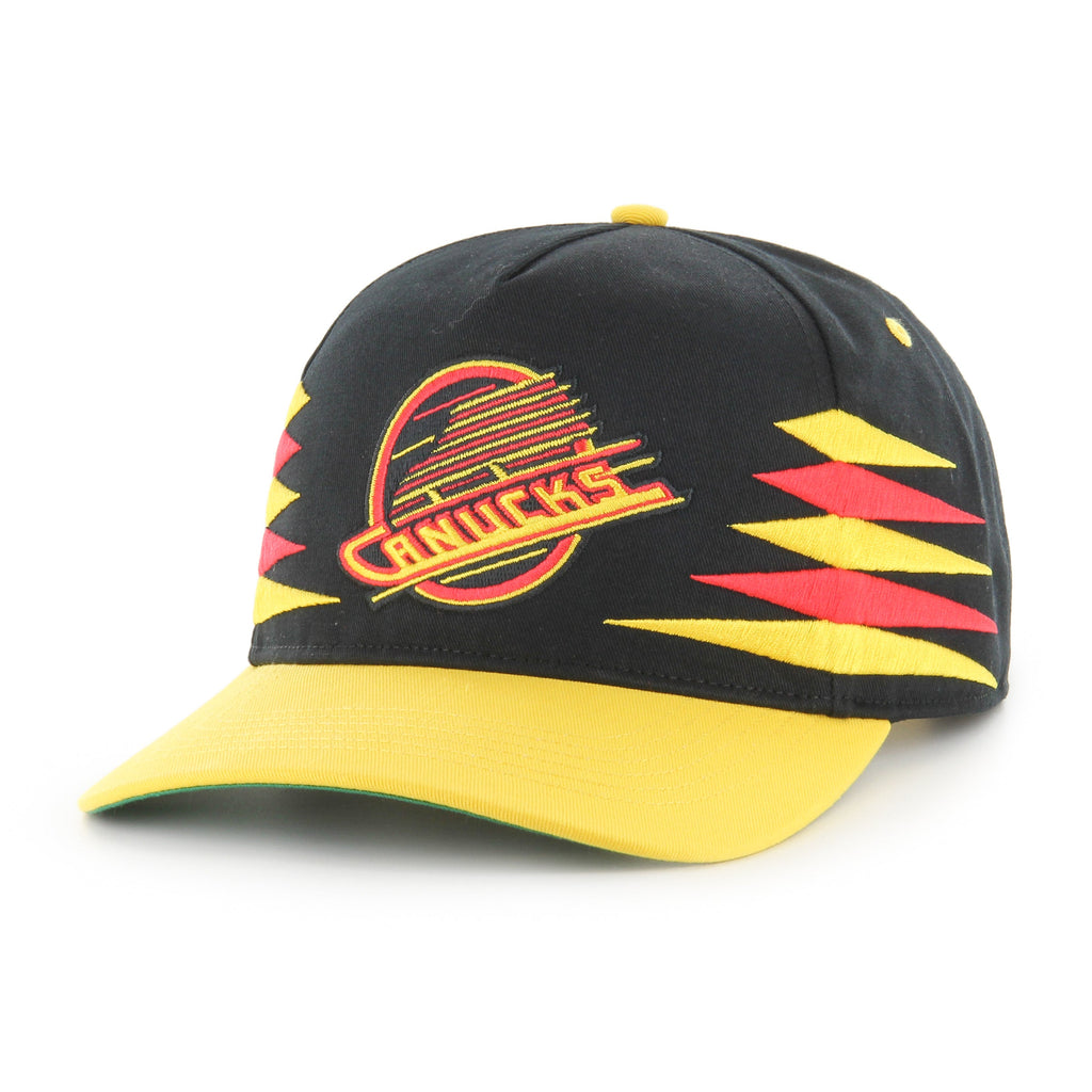 Vancouver Canucks NHL 47 Brand Men Black Diamond Hitch Snapback Hat product image 1, provided for visual reference and
